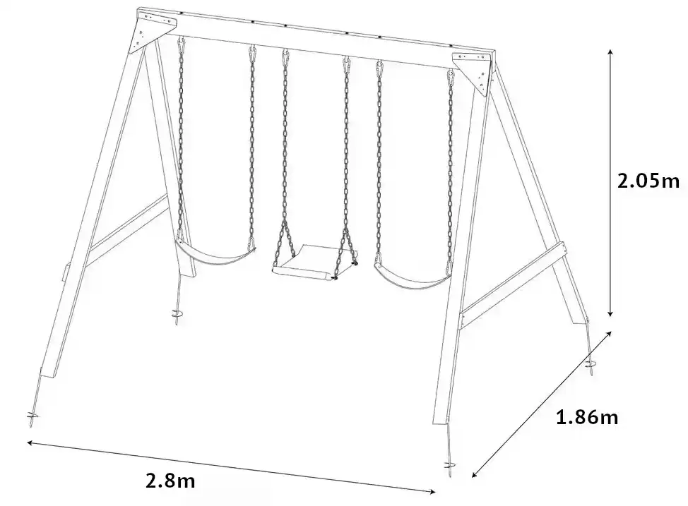 Columpio Triple Sport